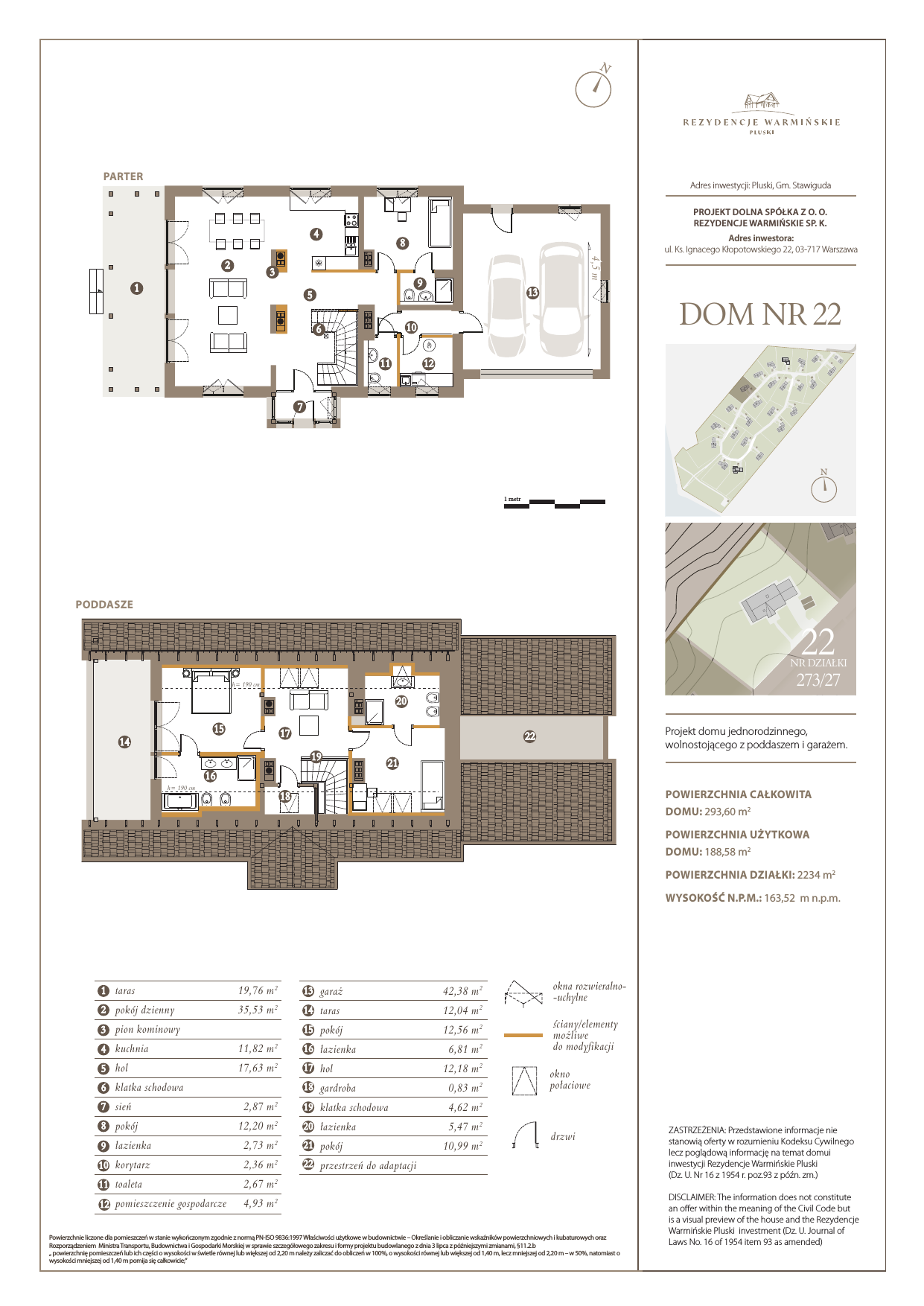 Dom i rezydencja 188,58 m², oferta nr 22, Rezydencje Warmińskie, Pluski, ul. Polna-idx